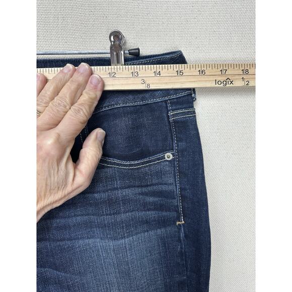 American Eagle Jeans Womens 8 31/27 Flared Artist Stretch Distressed Denim - Picture 6 of 16